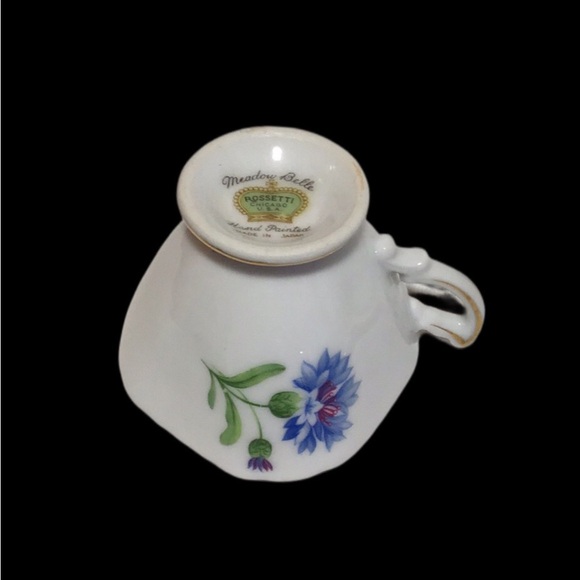 ROSETTI Meadow Belle Hand Painted Tea Cup and Saucer, Blue Flowers - Picture 6 of 8